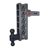 Gen-Y Mega Duty 2.5in Shank 12in Offset Drop 3.5K TW 32K Hitch w/GH-0161 Dual-Ball - GH-1916