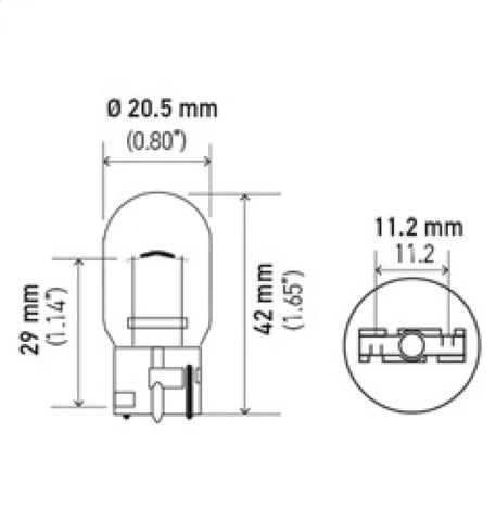 Hella Bulb 7441 12V 27W W3X16d T6.5 - 7441