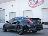aFe Takeda 2.5in 304SS Cat-Back Exhaust System w/ Carbon Tips 17-20 Honda Civic Si Sedan I4 1.5L - 49-36619-C