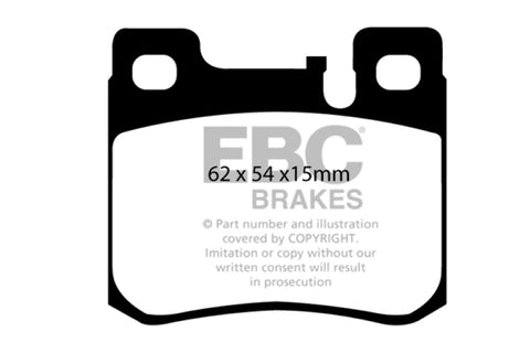 EBC 94-95 Mercedes-Benz C220 (W202) 2.2 (ASC) Redstuff Rear Brake Pads - DP31026C