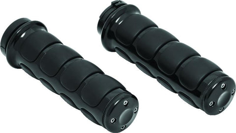 Kuryakyn ISO Grips Without Throttle Boss Dual Cable Black - 6320