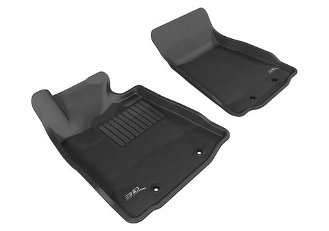 3D MAXpider 2009-2019 Nissan 370Z Kagu 1st Row Floormat - Black - L1NS03811509