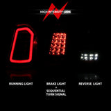 ANZO 11-14 Chrysler 300 LED Taillights Black w/ Sequential - 321343