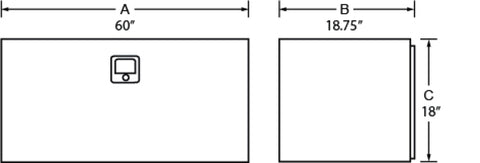 Lund Universal Steel Underbody Box - Black - 76260