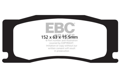 EBC 08-09 Jaguar XKR 4.2L Supercharged Bluestuff Front Brake Pads - DP52111NDX