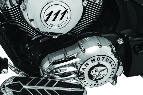 Kuryakyn Rear Oil Panel Accent Chrome Indian - 5644