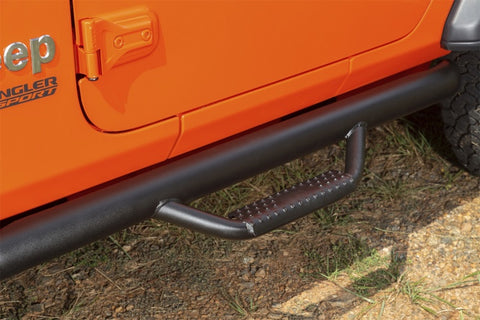 Rugged Ridge Spartan Nerf Bar Textured Black 18-20 Jeep Wrangler JL 2 Door - 11596.03