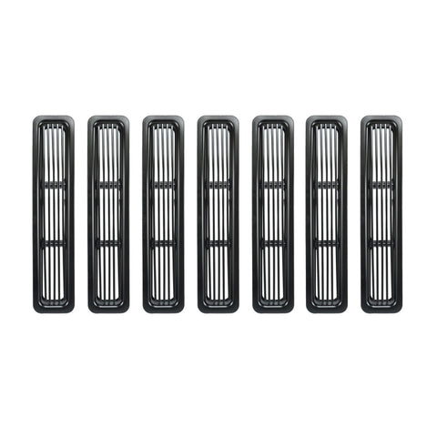 Rugged Ridge Billet Grille Inserts Black 97-06 Jeep Wrangler - 11401.03