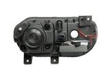 ANZO 2008-2014 Dodge Challenger Projector Headlights w/ Halo Black (CCFL) (HID Compatible) - 121306