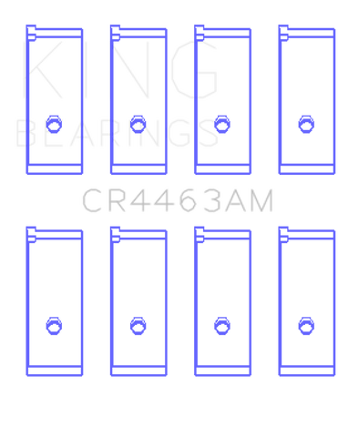 King Engine Bearings Honda Civic 1438Cc (Size +1.0mm) Connecting Rod Bearing Set - CR4463AM1.0