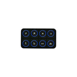 AEM EV 8 Button Keypad CAN Based Programmable Backlighting - 30-8400