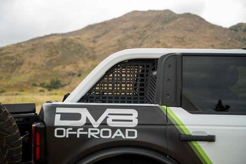 DV8 21+ Ford Bronco Pocketed Rear Window Molle Panels (Soft Top/2-Door Models) - MPBR-08