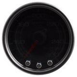 Autometer Spek-Pro Gauge Trans Temp 2 1/16in 300f Stepper Motor W/Peak & Warn Blk/Smoke/Blk - P34252
