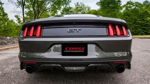 Corsa 2015-2017 Ford Mustang GT 5.0 3in Axle Back Exhaust Black Dual Tips (Touring) - 14329BLK