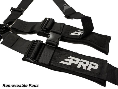 PRP 5.2 Cam-Lock Harness w/ Ratchet Lap Belt - Black - SB5.2CAMRT