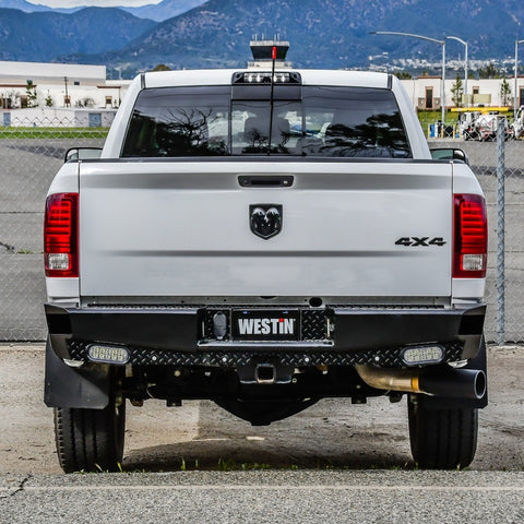 Westin 09-18 Ram 1500 HDX Bandit Rear Bumper - Black - 58-341175