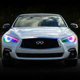 Oracle 14-21 Infiniti Q50 RGB+W Headlight Halo Upgrade Kit - ColorSHIFT w/o Controller - 1404-334