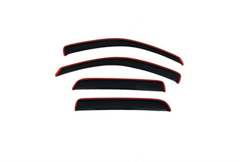 AVS 05-11 Dodge Dakota Quad Cab Ventvisor In-Channel Front & Rear Window Deflectors 4pc - Smoke - 194656