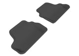 3D MAXpider 2007-2013 BMW 3 Series E93 Kagu 2nd Row Floormats - Black - L1BM02421509