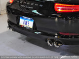 AWE Tuning 991 Carrera Performance Exhaust - Chrome Silver Tips - 3015-32044
