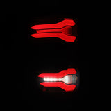 AlphaRex 24-25 Ford F-150 LUXX LED Taillights Blk-Red Activ Light/Seq Signal - Smoked Lens - 653038