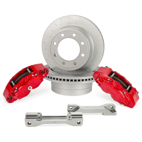 Alcon 2017+ Ford F250/F350 363x38mm Rotors 4 Piston Rear Brake Kit - BKR5459P28