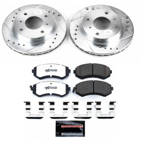 Power Stop 89-96 Nissan 240SX Front Z26 Street Warrior Brake Kit - K654-26