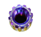 NRG 200 Series M12 X 1.5 Titanium Lug Nut Set - 21 Pc w/Lock Key Socket - Neochrome - LN-T200MC-21