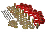 Energy Suspension Body Mount Set Inc. Hardware - Red - 5.4112R