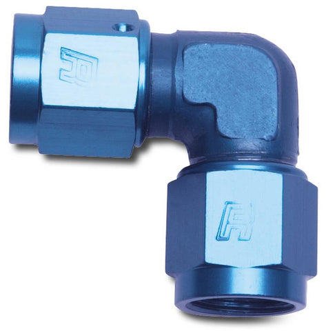 Russell Performance -6 AN 90 Degree Female AN to Female AN Fitting - 614506