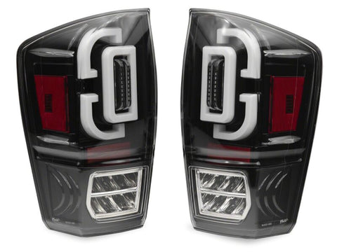 Raxiom 16-23 Toyota Tacoma XW Series Sequential LED Tail Lights- Black Housing- Clear Lens - TT30331