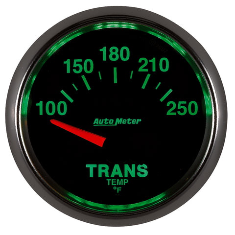 Autometer GS 52mm 100-250 Degree F Short Sweep Electronic Transmission Temperature Gauge - 3849