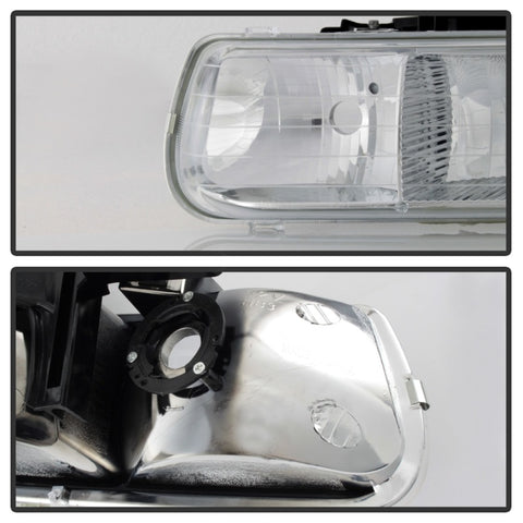 xTune Chevy Tahoe 00-06 Amber Crystal Headlights Chrome HD-JH-CSIL99-C - 5064264