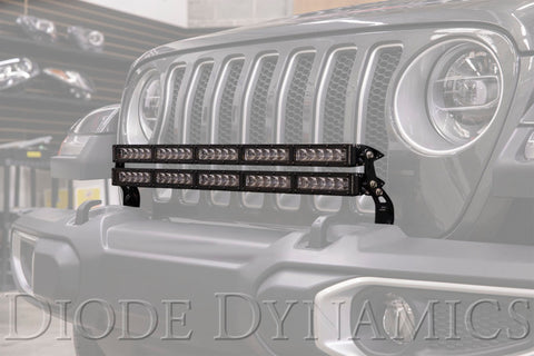 Diode Dynamics 18-21 Jeep JL Wrangler/Gladiator SS30 Bumper Bracket Kit - White Combo Dual - DD6085