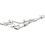 MagnaFlow Cat-Back, SS, 2.5in, Quad Split Rear 3.5in Tip 2015 Dodge Challenger R/T 5.7L - 19209