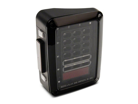 Raxiom 07-18 Jeep Wrangler JK Axial Series LED Tail Lights- Blk Housing (Clear Lens) - J141585