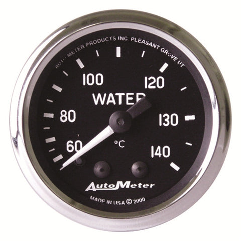 Autometer Cobra 2-1/16 inch 60-140 Deg Celsius Mechanical Water Temperature Gauge - 201007