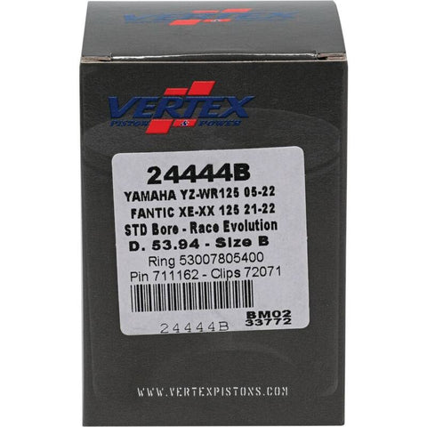 Vertex Piston 21-23 Fantic Motor XE 125 125cc Cast Race Evolution Piston Kit - 24444B