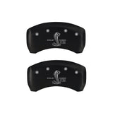 MGP Rear set 2 Caliper Covers Engraved Rear GT350 Shelby & Cobra Red finish silver ch - 10010RGT3RD