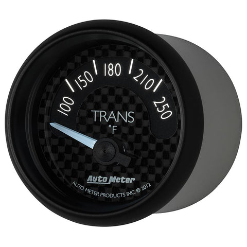 Autometer GT Series 52mm Short Sweep Electronic 100-250 Deg F Transmission Temperature - 8049