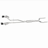 MagnaFlow 20-21 Ford Explorer 3.0L V6 Dual Exit Quad Black Chrome Tip Street Series Cat-Back Exhaust - 19515