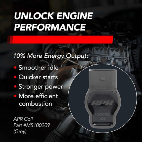 APR EA888.1/EA888.2/EA113/EA837 (PQ35/PQ45) 2.0T/3.0T Ignition Coil - Grey - MS100209