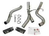 aFe LARGE BORE-HD 4in 409-SS DPF-Back Exhaust w/Dual Black Tips 2017 GM Duramax V8-6.6L (td) L5P - 49-44086-B