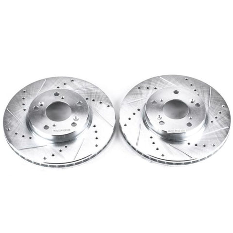 Power Stop 14-15 Acura ILX Front Evolution Drilled & Slotted Rotors - Pair - JBR709XPR