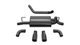 Corsa 18+ Jeep Wrangler JL 2.5in Dual Rear Exit Black Tips Sport Axle-Back Exhaust - 21014BLK