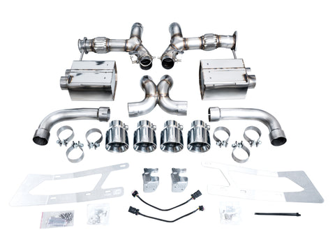 AWE Tuning 23-25 Chevrolet C8 Corvette Z06 5.5L SwitchPath Exhaust System - Chrome Silver Tips - 3025-42906
