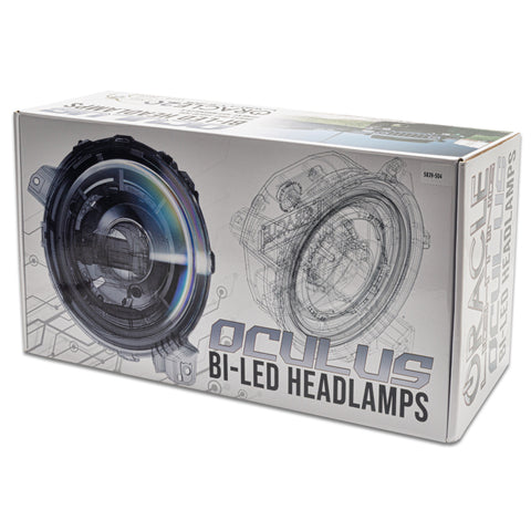 Oracle Oculus Bi-LED Projector Headlights for Jeep JL/Gladiator JT - Matte Blk - 5500K - 5839-504