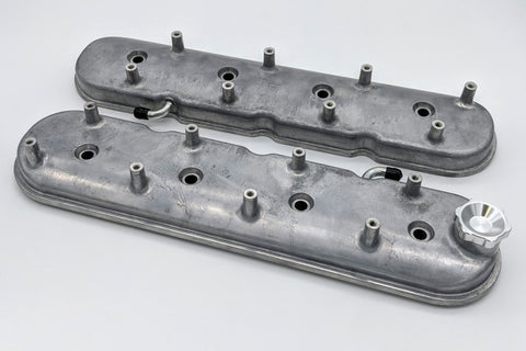 Granatelli 96-22 GM LS Standard Valve Cover w/Angled Coil Mount - Cast Finish (Pair) - 640365