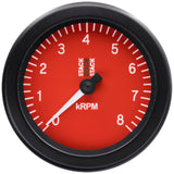 Autometer Stack Sport 88mm 0-8K RPM Tachometer - Red - ST100-08R