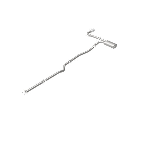 MagnaFlow Cat Back, SS, 2.5in, Street, Single Straight Pass. Polished 4in Tip, 2015 Ford Fusion 2.5L - 19096